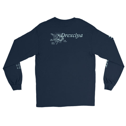 Drexciya Long Sleeve Shirt (Black/Navy)