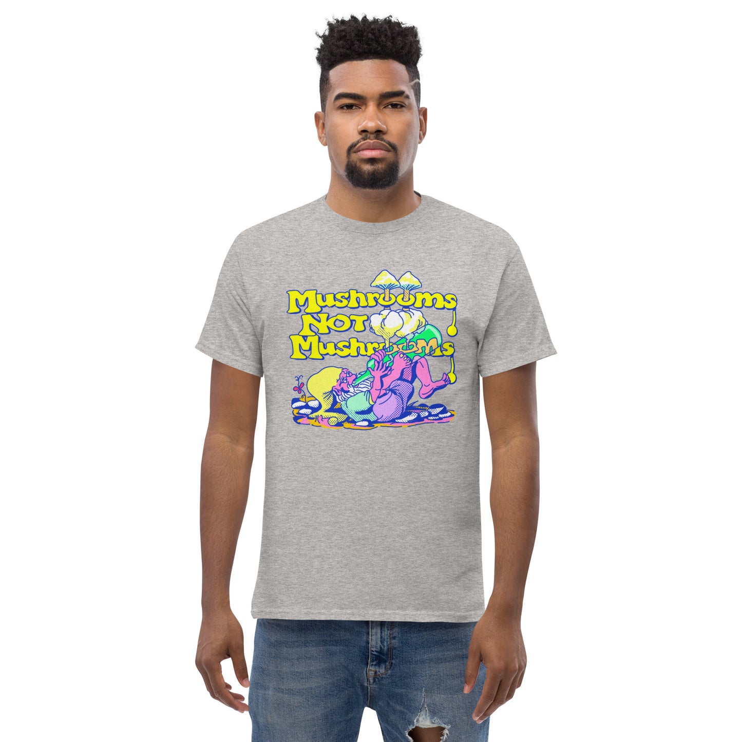 Mushrooms Not Mushrooms T-Shirt (Single Print)